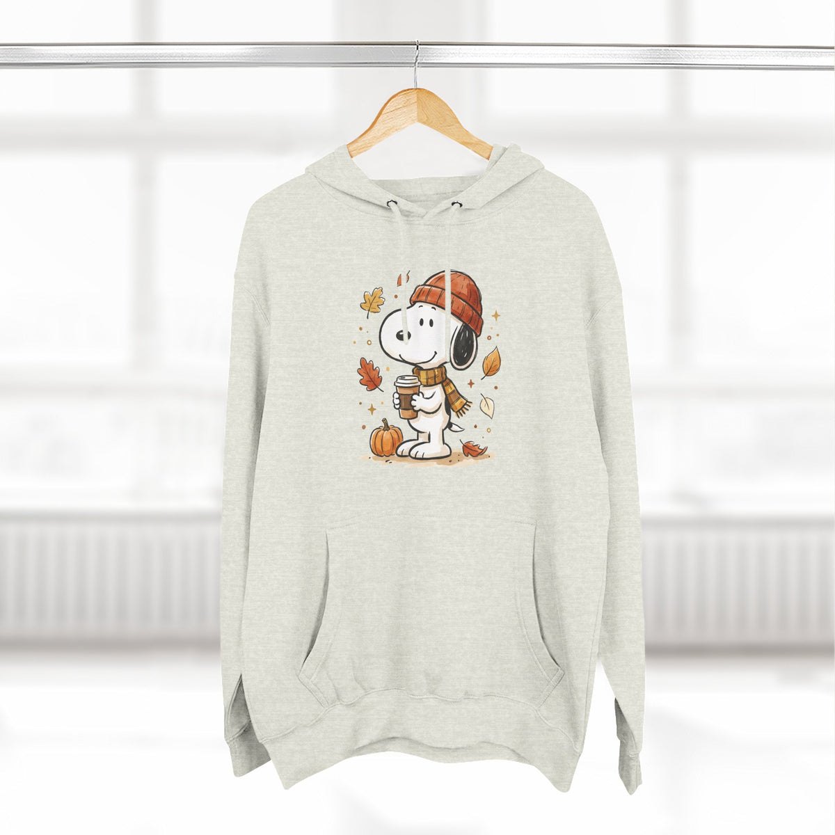 Three-Panel Fleece Hoodie