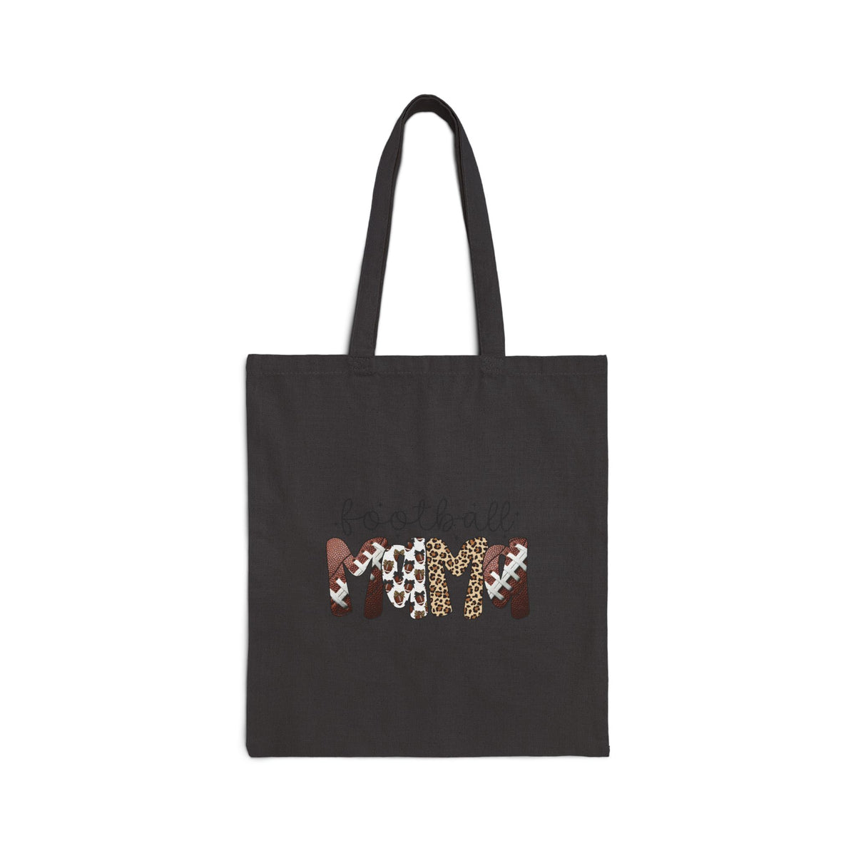 Football Mom Tote Bag | Leopard & Camouflage Lettering