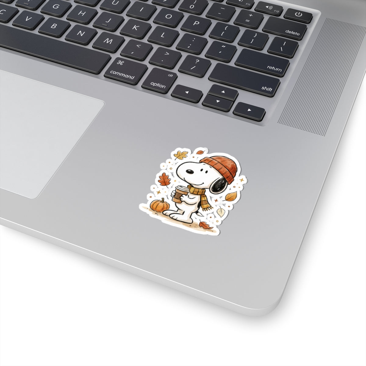 Autumn Snoopy Coffee Kiss-Cut Sticker
