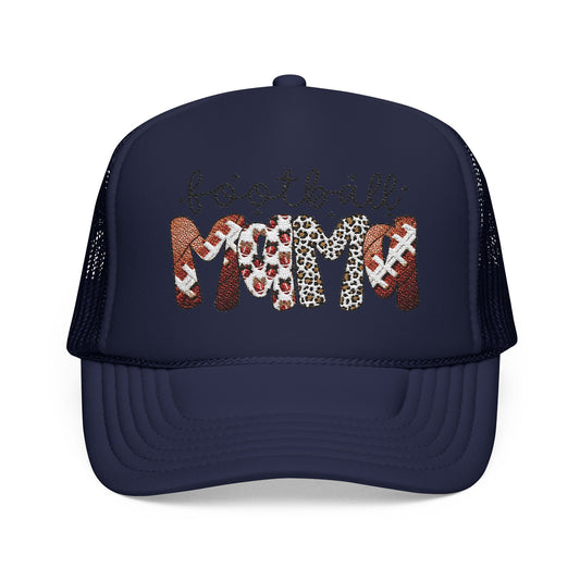 Foam Trucker Hat — Candy Cane Leopard “Merry” Mesh Cap