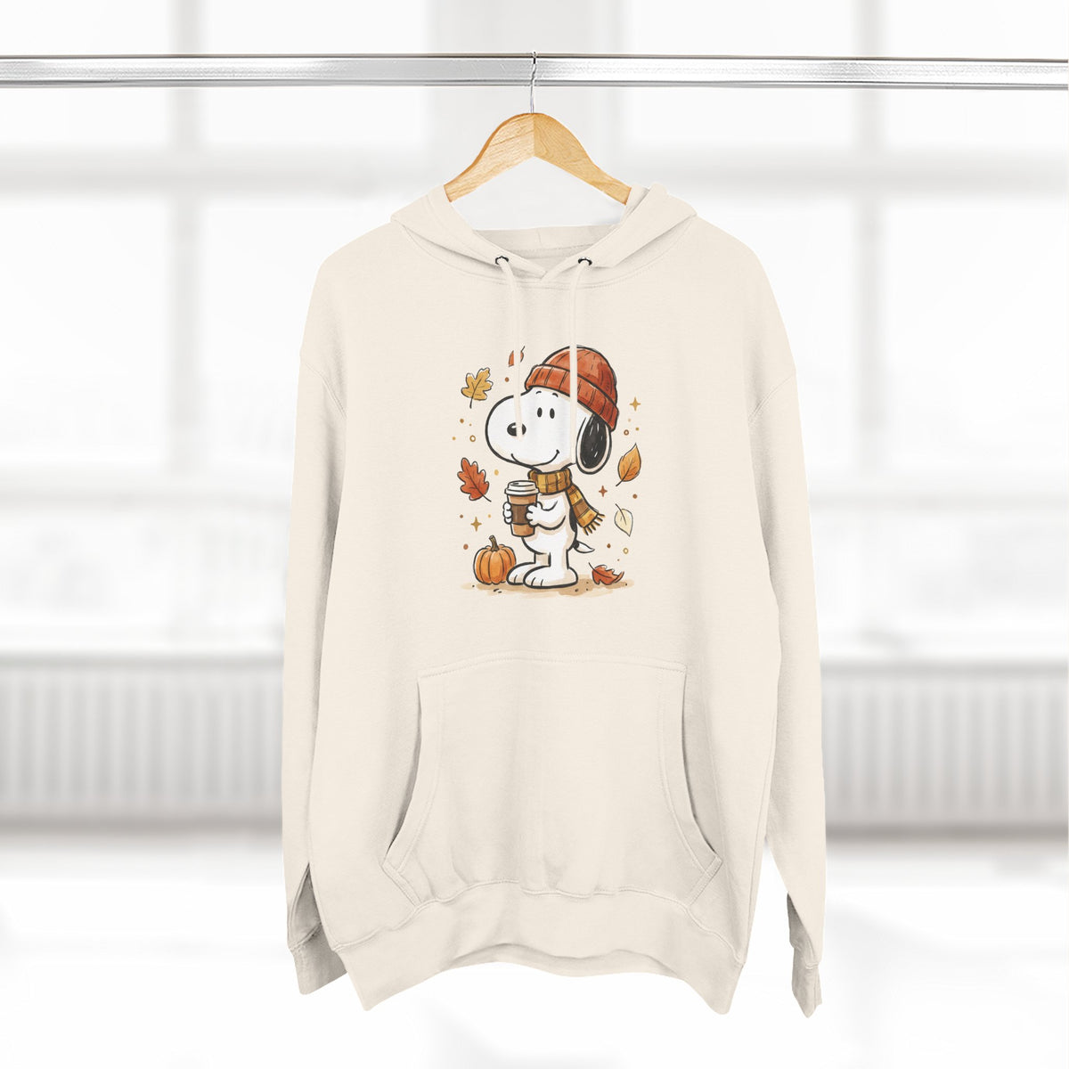 Three-Panel Fleece Hoodie