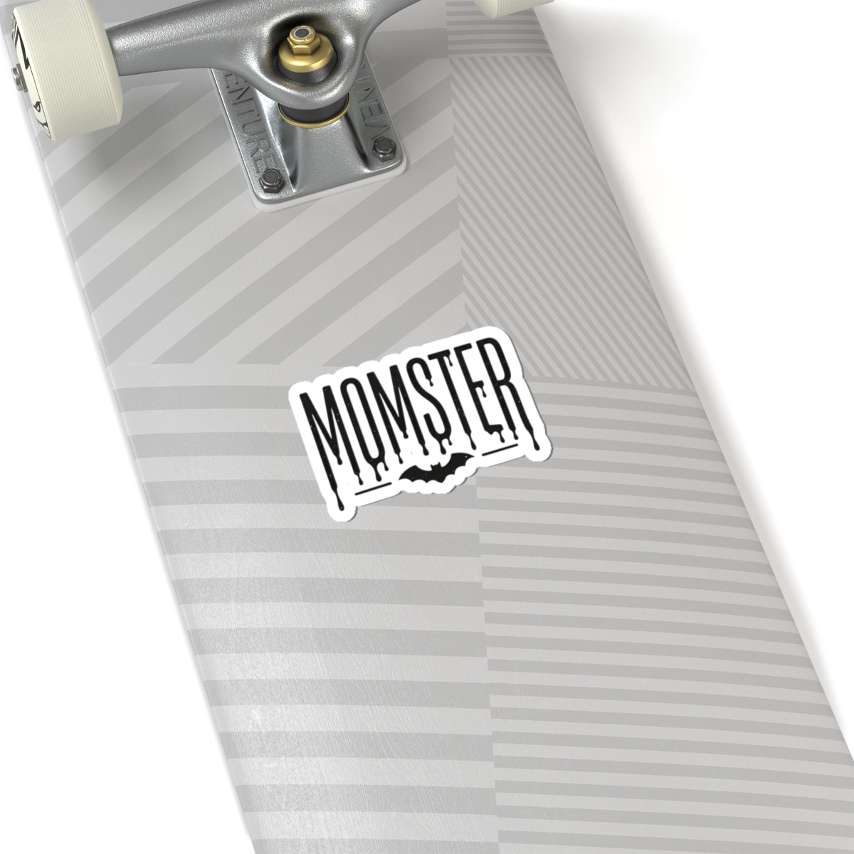 Momster Drip Lettering Kiss-Cut Sticker | Halloween Mom, Bat Graphic