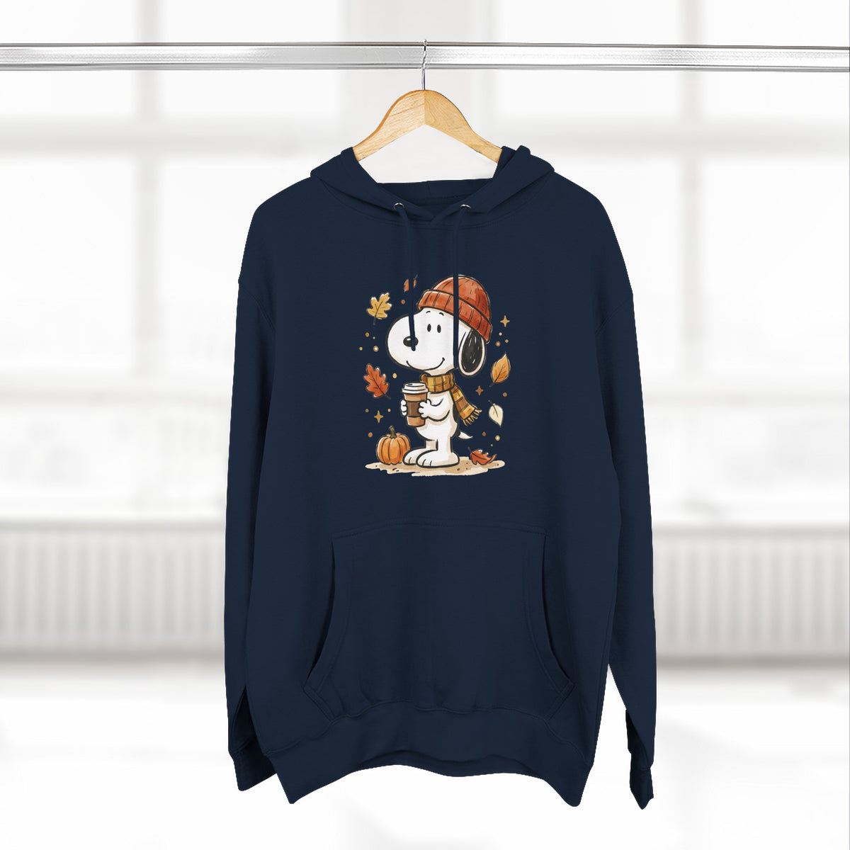 Three-Panel Fleece Hoodie