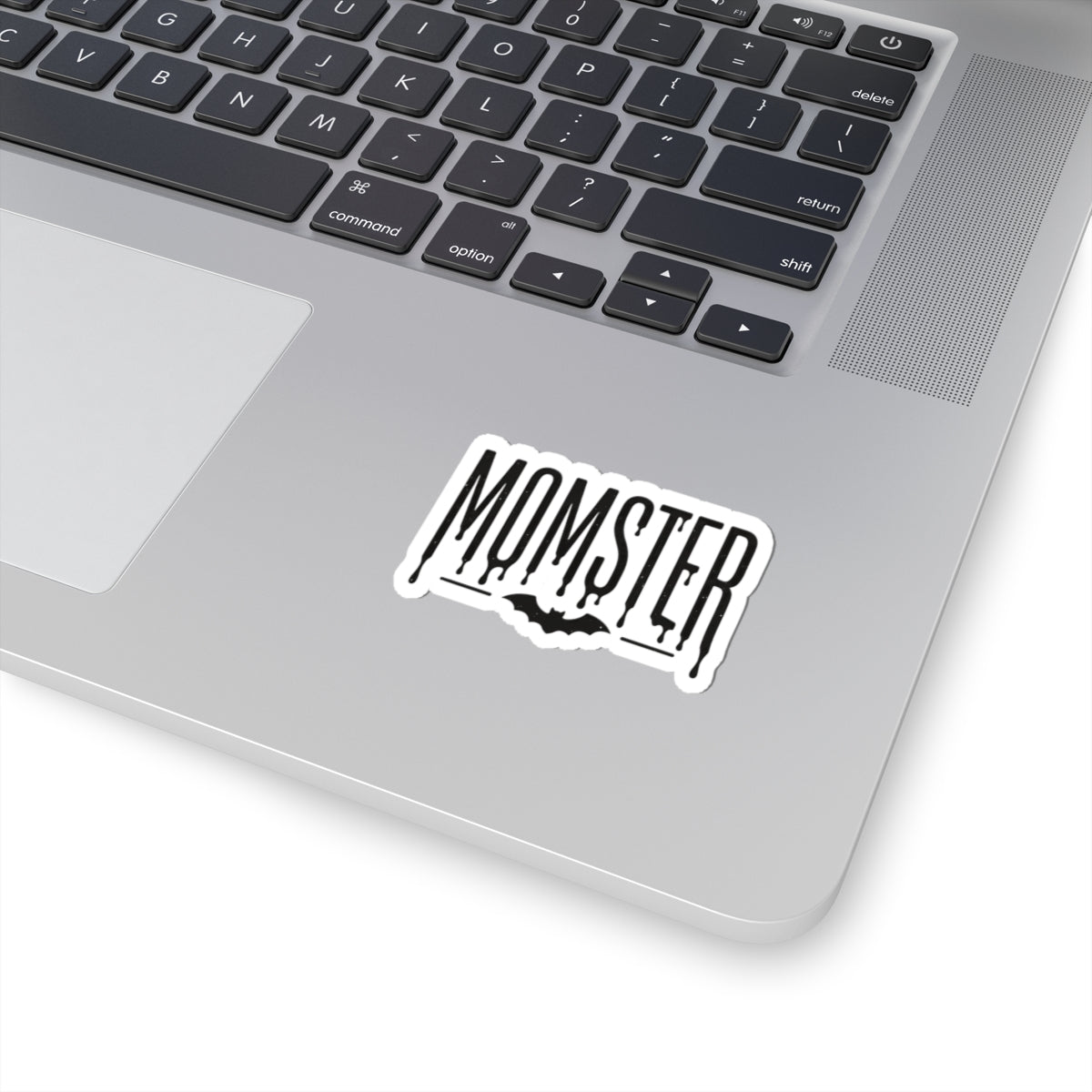 Momster Drip Lettering Kiss-Cut Sticker | Halloween Mom, Bat Graphic