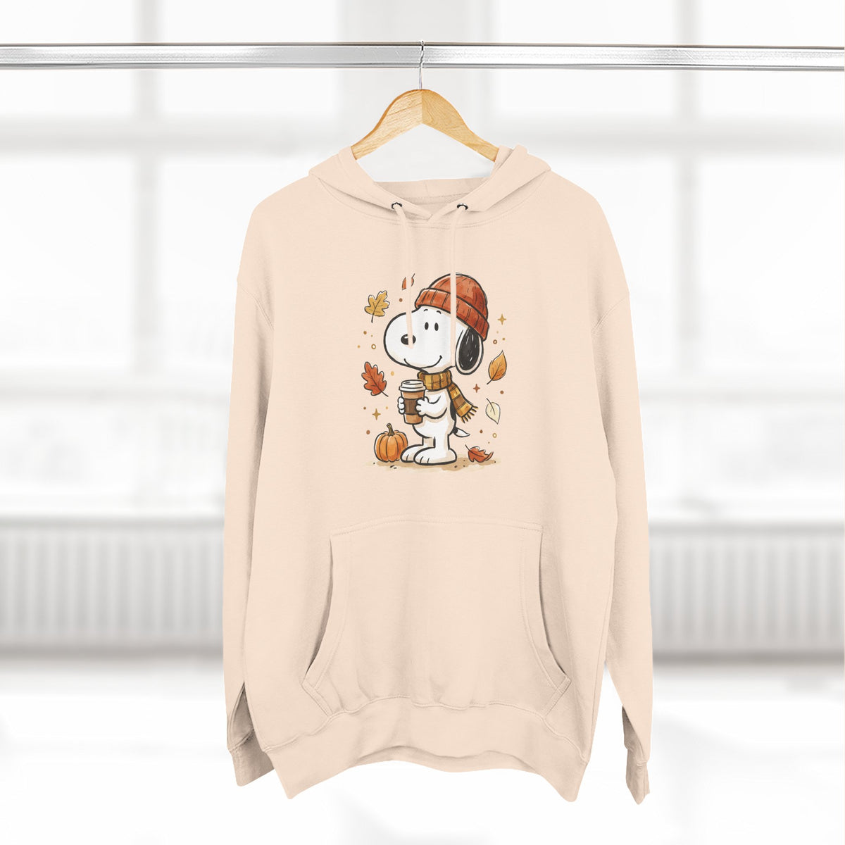 Three-Panel Fleece Hoodie