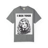 I Beg Your, T-Shirt | Retro Glam Woman Portrait, Vintage 70s Illustration