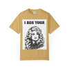 I Beg Your, T-Shirt | Retro Glam Woman Portrait, Vintage 70s Illustration