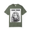 I Beg Your, T-Shirt | Retro Glam Woman Portrait, Vintage 70s Illustration