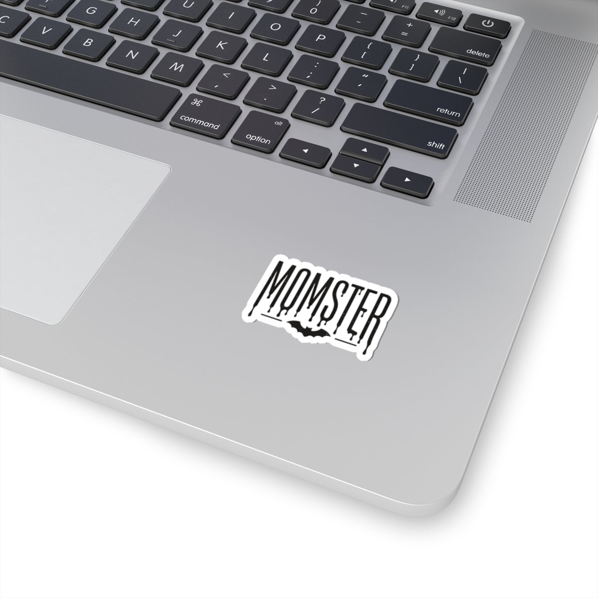 Momster Drip Lettering Kiss-Cut Sticker | Halloween Mom, Bat Graphic