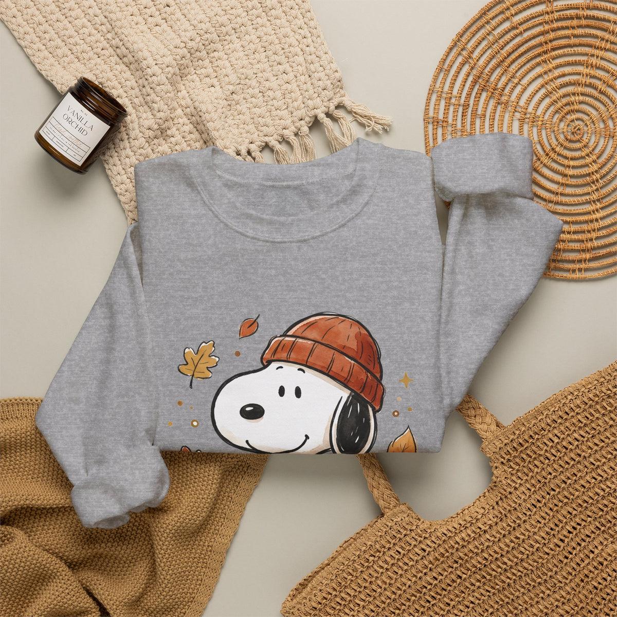Snoopy Autumn Coffee Crewneck Sweatshirt