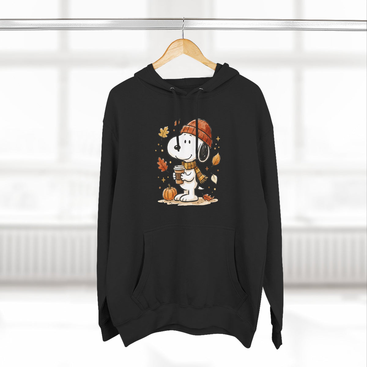 Three-Panel Fleece Hoodie