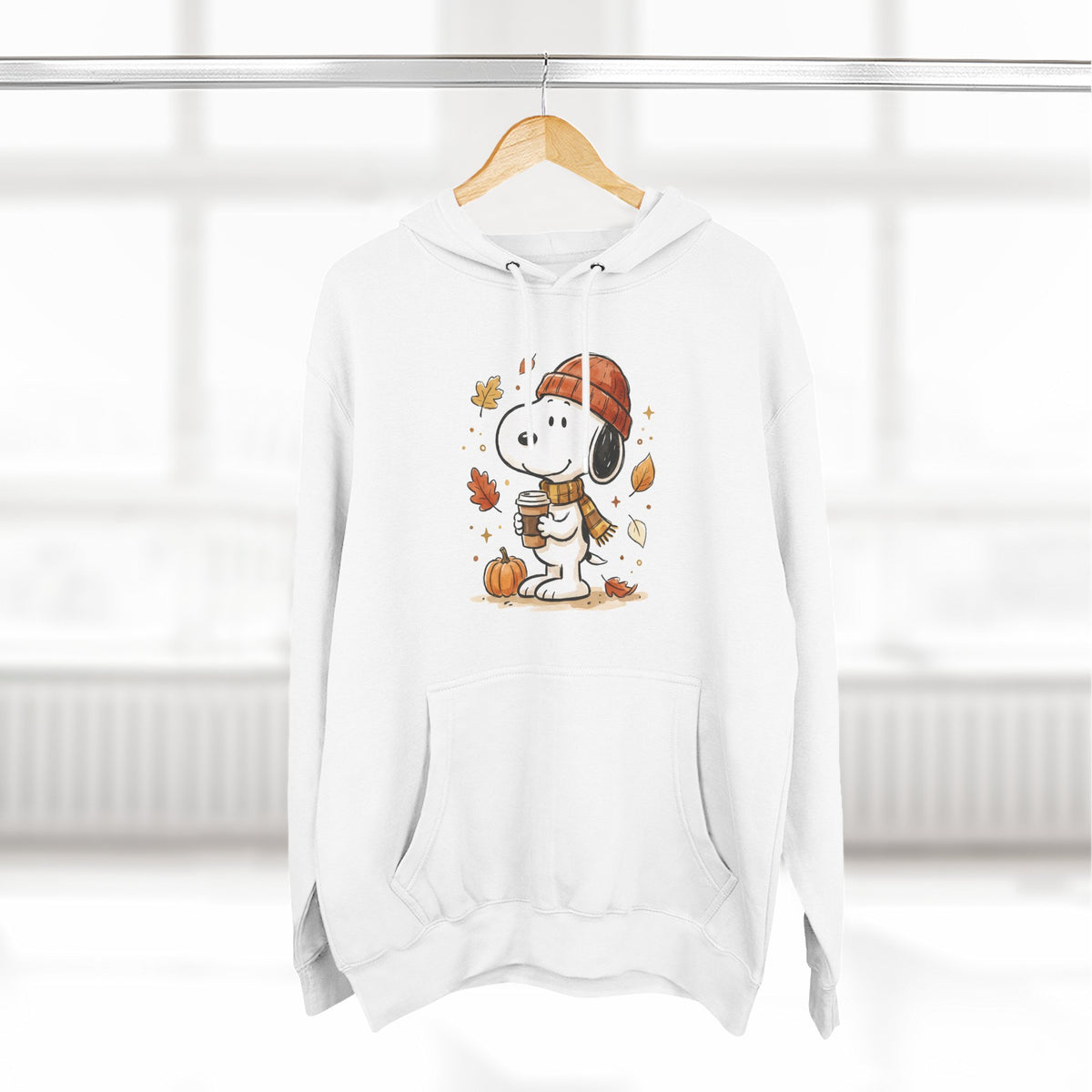 Three-Panel Fleece Hoodie