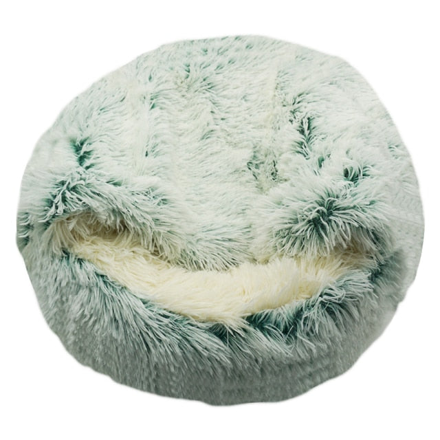 Cozy Plush 2-in-1 Pet Bed — Calming Donut Bed for Dogs & Cats