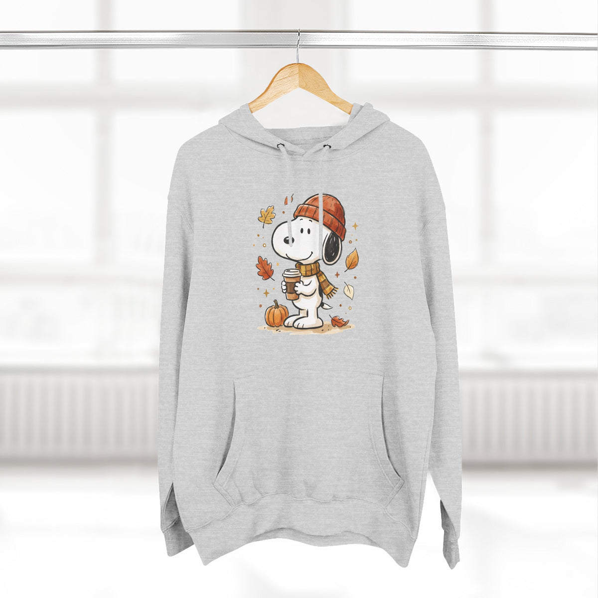 Three-Panel Fleece Hoodie