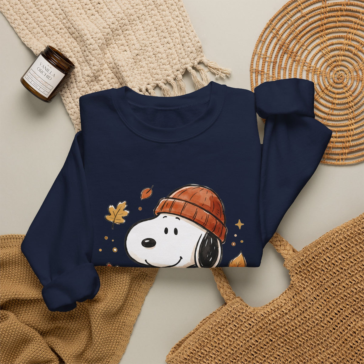 Snoopy Autumn Coffee Crewneck Sweatshirt