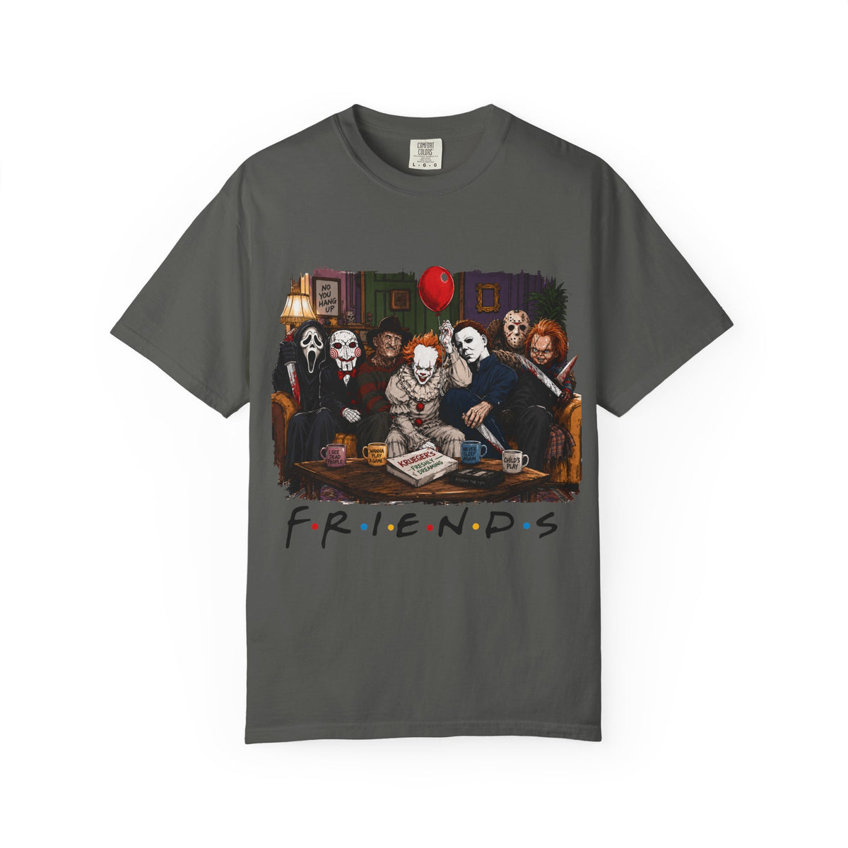 Horror Icons "Friends" Graphic T-Shirt