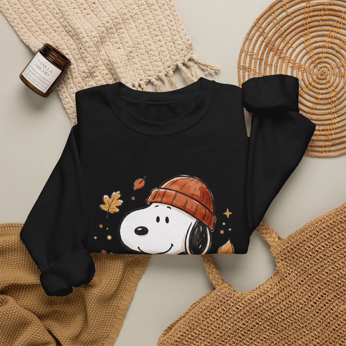 Snoopy Autumn Coffee Crewneck Sweatshirt