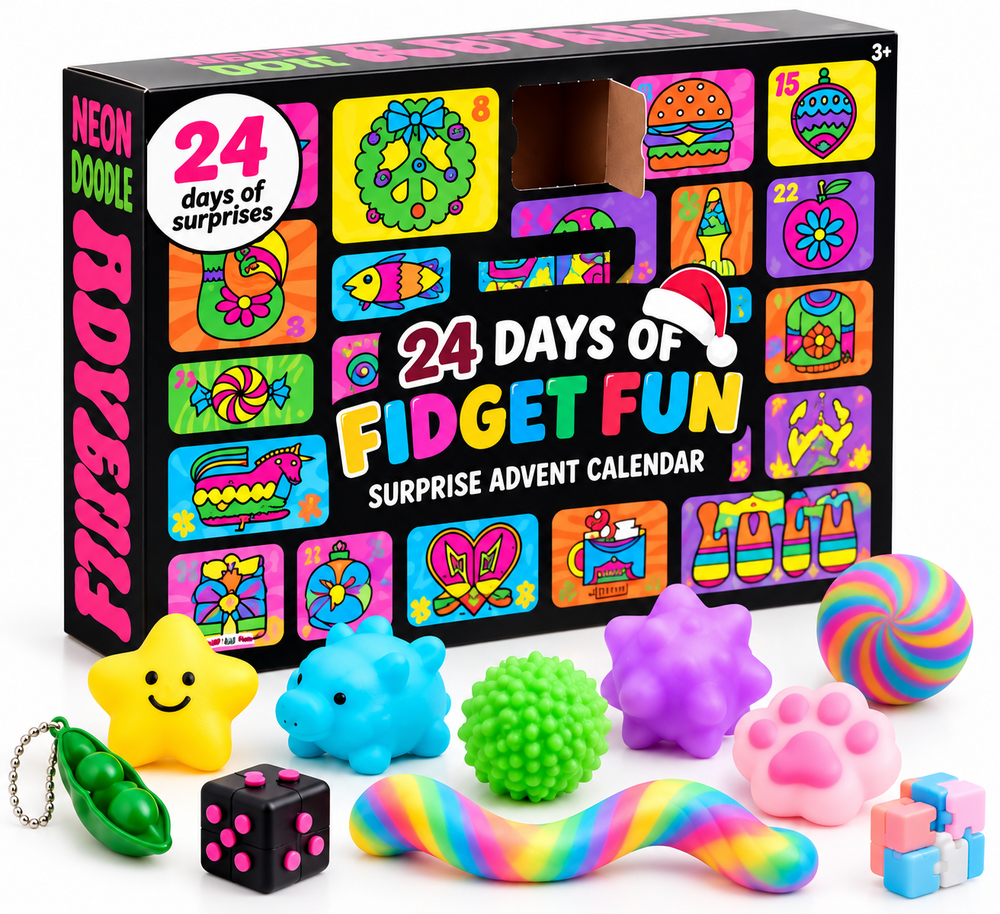 24-Day Fidget Toy Advent Calendar for Kids