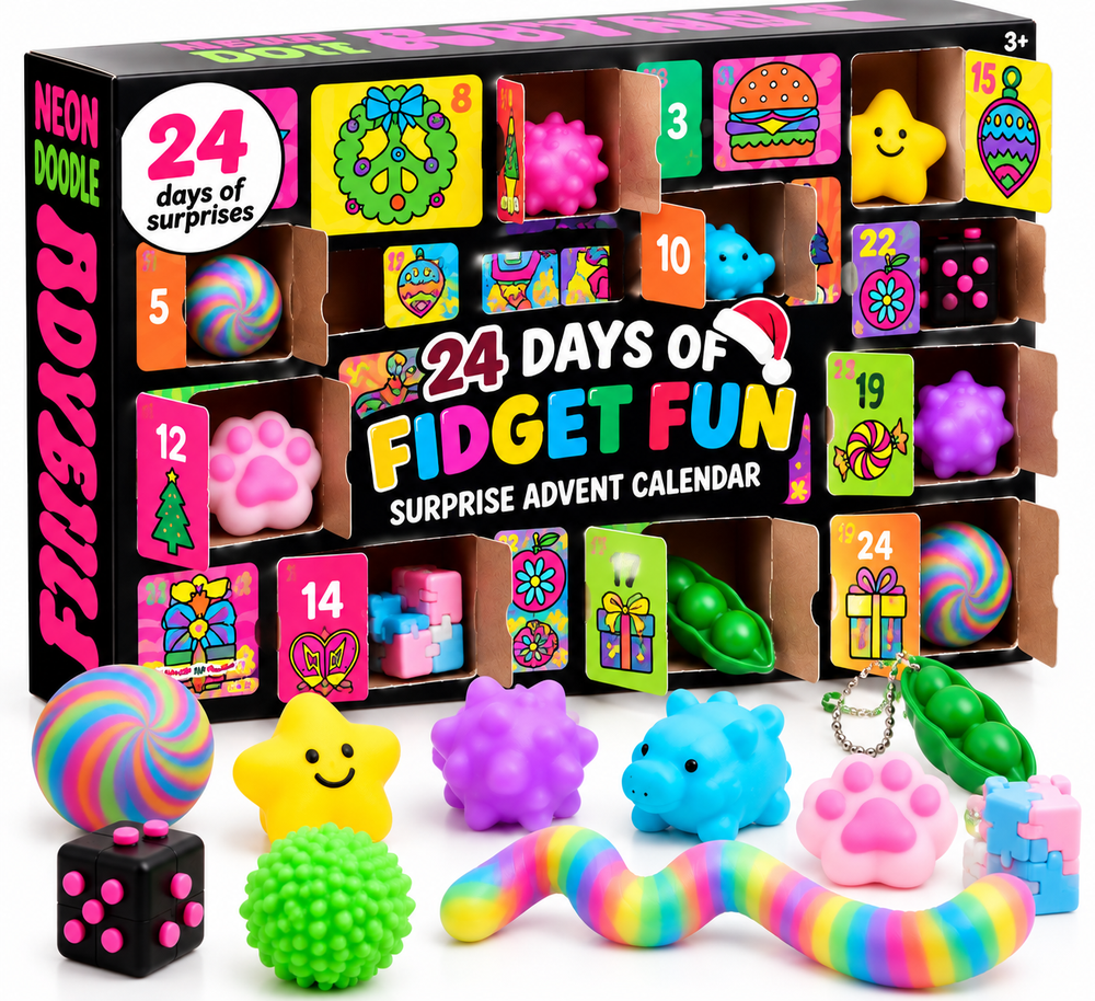 24-Day Fidget Toy Advent Calendar for Kids